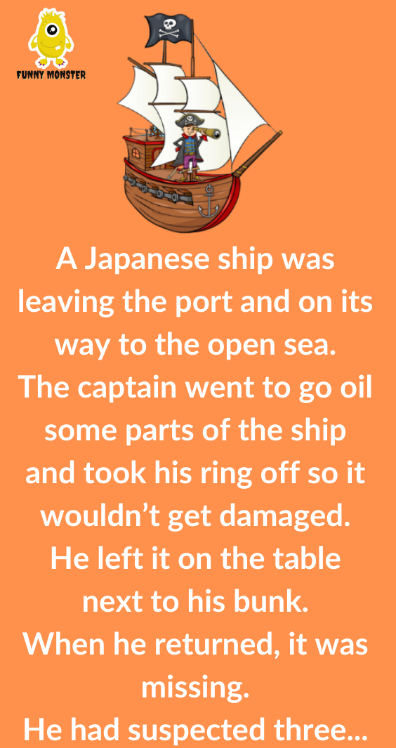 A Japanese Ship Was Leaving The Port - Funny Monster