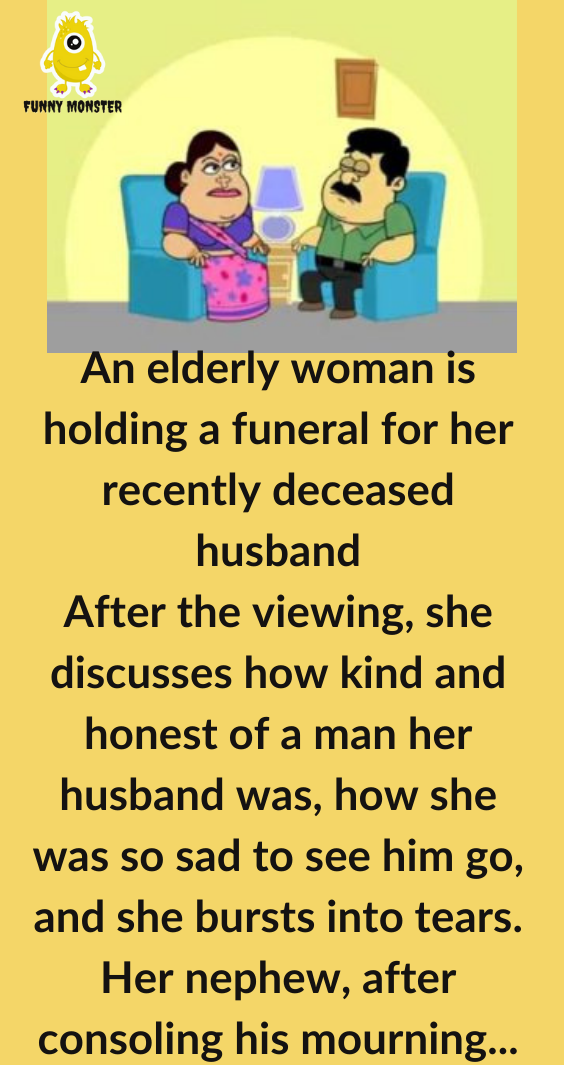 An Elderly Woman Is Holding A Funeral - Funny Monster